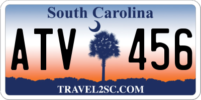 SC license plate ATV456