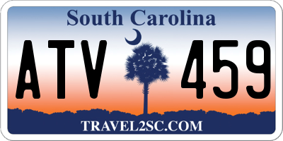 SC license plate ATV459