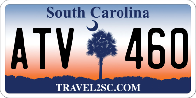 SC license plate ATV460
