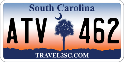 SC license plate ATV462
