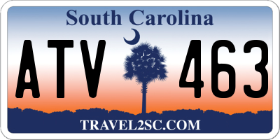 SC license plate ATV463