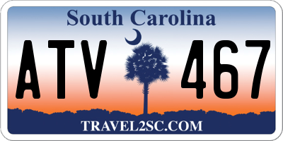 SC license plate ATV467