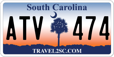 SC license plate ATV474