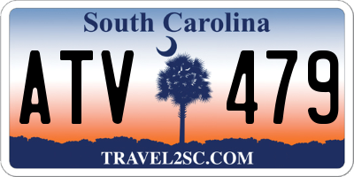 SC license plate ATV479