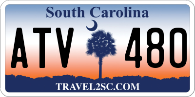 SC license plate ATV480