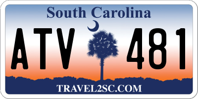 SC license plate ATV481