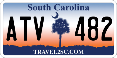 SC license plate ATV482
