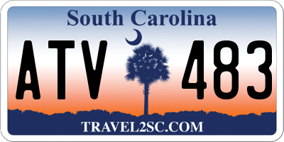SC license plate ATV483