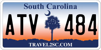 SC license plate ATV484