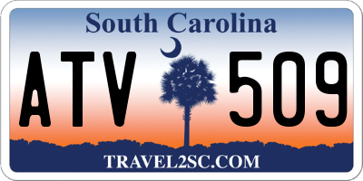 SC license plate ATV509
