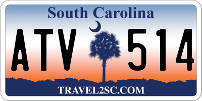SC license plate ATV514