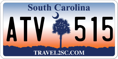 SC license plate ATV515