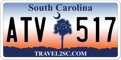 SC license plate ATV517