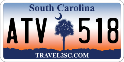 SC license plate ATV518