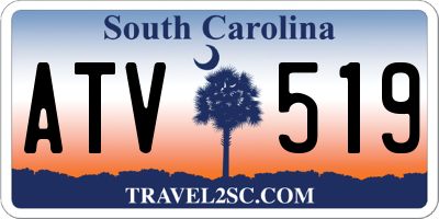 SC license plate ATV519