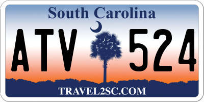 SC license plate ATV524