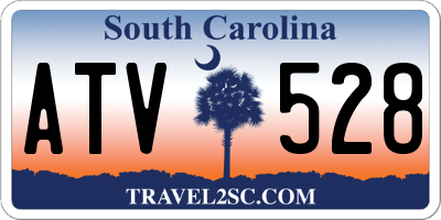 SC license plate ATV528