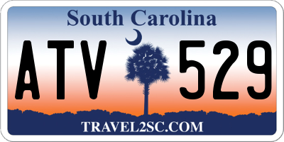 SC license plate ATV529