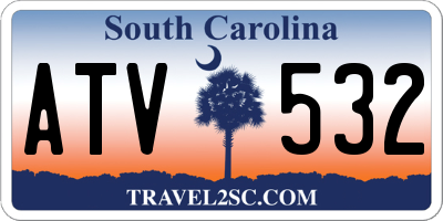 SC license plate ATV532