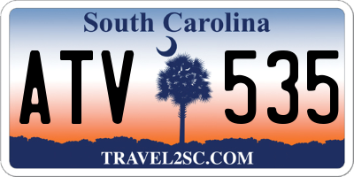 SC license plate ATV535