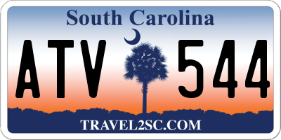 SC license plate ATV544