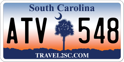 SC license plate ATV548