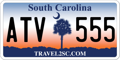 SC license plate ATV555