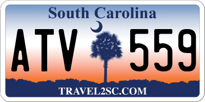 SC license plate ATV559