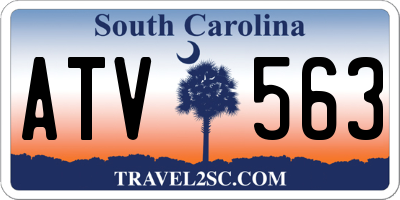 SC license plate ATV563