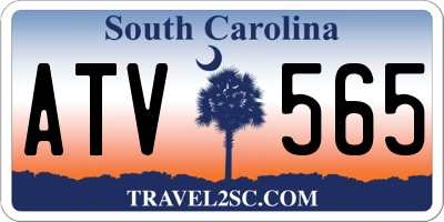SC license plate ATV565