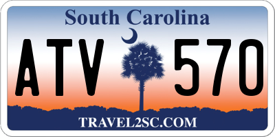 SC license plate ATV570