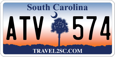 SC license plate ATV574