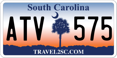 SC license plate ATV575