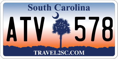 SC license plate ATV578