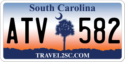 SC license plate ATV582