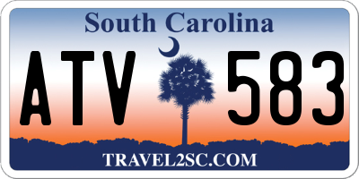 SC license plate ATV583