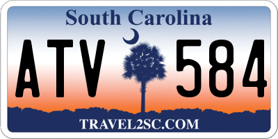 SC license plate ATV584