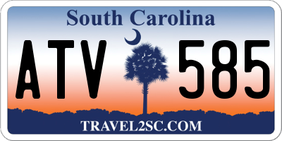 SC license plate ATV585