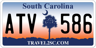 SC license plate ATV586