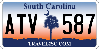 SC license plate ATV587