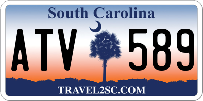 SC license plate ATV589