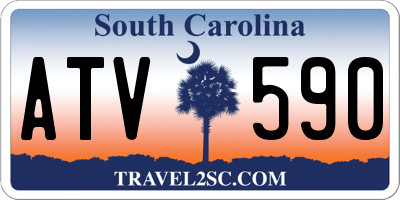 SC license plate ATV590
