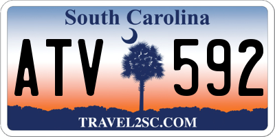 SC license plate ATV592