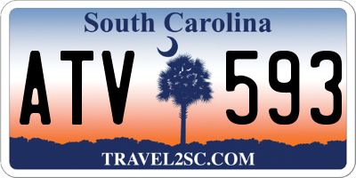 SC license plate ATV593