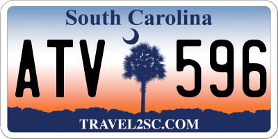 SC license plate ATV596