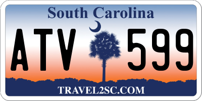 SC license plate ATV599