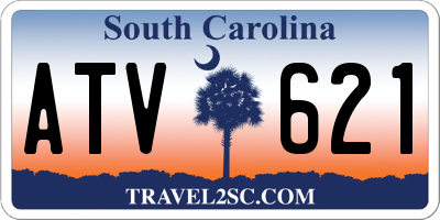 SC license plate ATV621