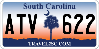 SC license plate ATV622