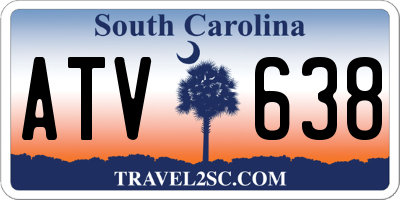 SC license plate ATV638