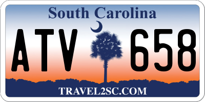 SC license plate ATV658